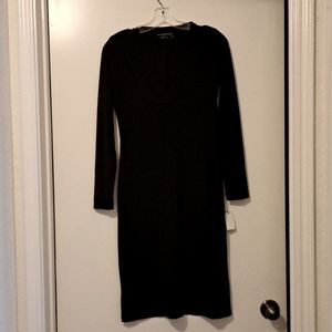 Black V-Neck Norma Kamali Dress 4/6